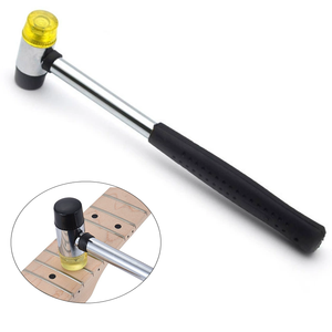 Outil <span class=keywords><strong>de</strong></span> Luthiers pour Guitare en Caoutchouc Outil <span class=keywords><strong>de</strong></span> Remplacement <span class=keywords><strong>de</strong></span> Fil <span class=keywords><strong>de</strong></span> Guitare Marteau à Fret à Double Tête - Product Image 1