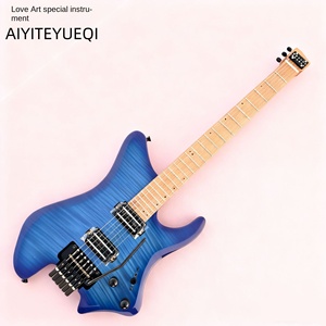 <span class=keywords><strong>Guitare</strong></span> électrique professionnelle à 6 cordes sans tête, construction en érable et acajou, haute qualité, double tremolo - Product Image 6