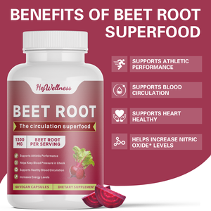 Oem Private Label Bestverkochte Superfoodsupplementen Rode Bietenpoeder Capsule Bietenwortelcapsules - Product Image 3