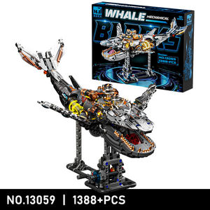 MJI 13050-13059 Set de Bloques de Construcción Mecánicos de Anime: Ballena, Tiburón, Rana, Mantis, Loro, Tiranosaurio - Juguete Coleccionable al por Mayor - Product Image 3