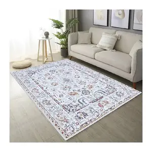 Yapay ipek baskılı halı 3d kaliteli dijital baskı halı halı oturma odası için shinning baskı 3d kilim