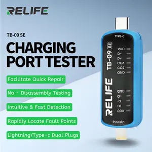 Testeur de Port de Charge RELIFE TB-09 SE pour Réparation de Téléphone Mobile Outil de Détection Rapide de Panne à Double Prise Lightning et Interface Type-C - Product Image 2