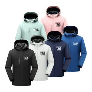 Bán Buôn Mens Trống Vỏ Mềm Áo Khoác Áo Gió Chạy Áo Gió Áo Khoác Ngoài Trời Người Đàn Ông Softshell Áo Khoác