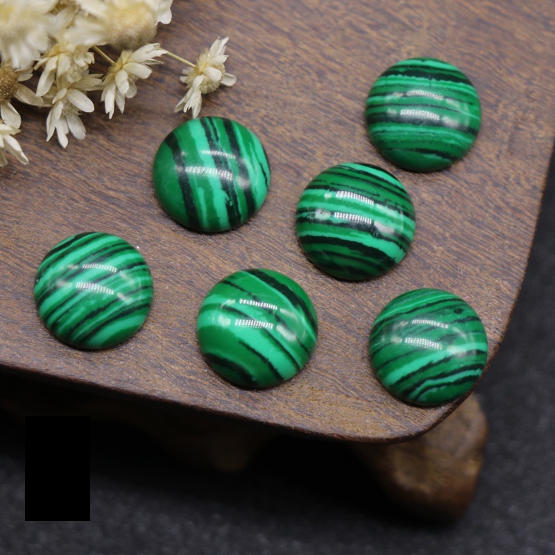 14mm malachite-synthetic