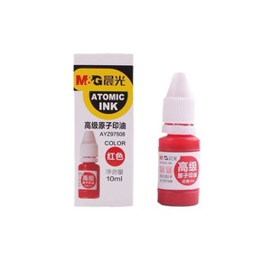 Tinta Atómica M&G 10ml Roja de Secado Rápido para Recarga de Sellos - Product Image 1