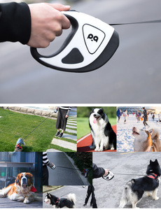 Vendedor superior de fábrica, logotipo personalizado, luz <span class=keywords><strong>Led</strong></span>, correa para perros, accesorios de nailon para mascotas, correa retráctil <span class=keywords><strong>Led</strong></span> automática para perros, venta al por mayor - Product Image 4