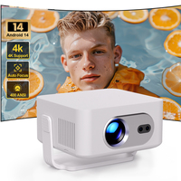 Nouveau projecteur intelligent HY300max 2025, projecteur LCD intelligent pour cinéma maison avec WiFi et haut-parleur intégré, fonction de mise au point automatique