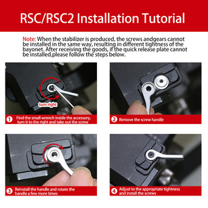 Feichao <b>Gimbal</b> L-Plate For Zhiyun Weibei S Rs2 Sc2 Aluminum Alloy Simple Operation - Product Image 5
