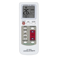 Télécommande universelle de remplacement pour climatiseur KT-109 II avec code fixe, matériau ABS blanc, infrarouge, 2 piles AAA