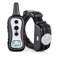 Collier de dressage pour chien Hot Dog en nylon et plastique, étanche IPX7, rechargeable, télécommande, collier anti-aboiement pour l'obéissance canine