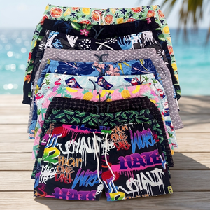 Bangladesh Branded Casual Beach <b>Swim</b> Shorts All-Season 100% Polyester Digital Printed Overprinted Design <b>Board</b> Trunks - Product Image 3