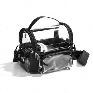 Free Sample Extra Large Transparent <b>Makeup</b> <b>Brush</b> <b>Case</b> Clear Waterproof Cosmetic Organizer Bag Holder <b>Makeup</b> Artist With - Product Image 1