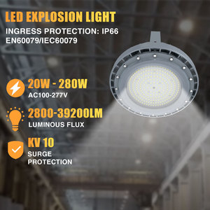 Đèn <span class=keywords><strong>Led</strong></span> chống cháy nổ nhôm đúc ATEX 20W 60W 80W 100W 150W 200W 250W 280W Đèn chống cháy nổ công nghiệp - Product Image 3