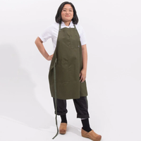 Duolai Custom Logo Polyester Katoen Waterdichte Bakker Bar Bib Schort Voor Chefs Voor Restaurants Keuken Coffeeshop Koken Lage Moq