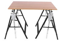 2 X chevalets métalliques réglables avec crochets de verrouillage Support d'essieu Capacité de charge 200 kg Support d'établi télescopique pour échafaudage