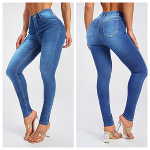 2023 nuova popolarità prodotti di vendita calda <span class=keywords><strong>Jeans</strong></span> skinny pantaloni <span class=keywords><strong>Jeans</strong></span> mamma taglie forti da <span class=keywords><strong>donna</strong></span> - Product Image 4