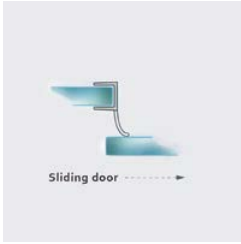 Bandes d'étanchéité en PVC au design simple et moderne coupe-vent et bloquant l'eau pour portes de salle de bain Garantie de 5 ans certifiée SGS - Product Image 3