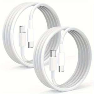Chargeurs USB à vente chaude, lot de 2, avec câble USB C supplémentaire de 3 pieds, charge rapide, chargeur rapide EU 60w pour les voyages - Product Image 1