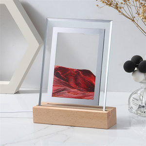3d mobile sabbia arte cornice in movimento sabbia arte immagine di vetro liquido pittura arte cinetica sabbia - Product Image 3