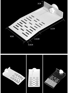 Нетоксичная, практичная и долговечная платформа для черепах из пластика, имитирующая траву, плавающая, с присосками, для аквариума, для лазания - Product Image 6