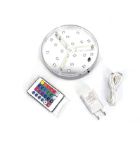 Base de lampe laser LED ronde à télécommande 12 pouces narguilé shisha lumière LED tasse plate bouteille base LED