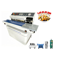 Machine de scellage semi-automatique continue pour l'emballage de cacahuètes, chips de banane et pop-corn en sachets plastiques et en aluminium - Prix usine