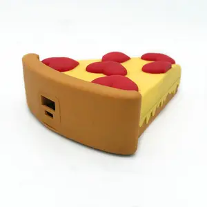 lovely cartoon Snack Pizza Shape Power Bank Food company Promotion gift Power Bank 2600mAh for smart phone