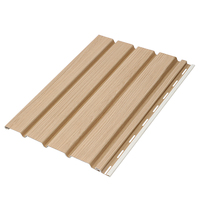 Panneau de revêtement mural extérieur en SPC/PVC imitation bois, imperméable, décoratif pour extérieur