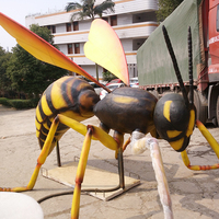 Parc à thème exposition d'insectes modèle d'abeille animatronique réaliste