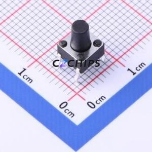 TSD001A08526A Tactile Switch Through hole Component (THT)-4P,6x6mm Switch Round Button 2.6N Through Hole 6mm - Product Image 1