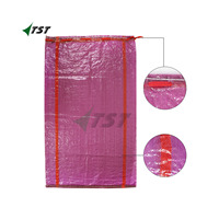 Sac tissé en plastique pp sac en maille tissé de haute qualité 50x80cm avec des sacs tissés à bas prix pour l'emballage des oignons