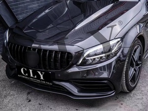 Pare-chocs CLY Car Design pour <span class=keywords><strong>Mercedes</strong></span>-<span class=keywords><strong>Benz</strong></span> <span class=keywords><strong>Classe</strong></span> <span class=keywords><strong>C</strong></span> W205 C205 <span class=keywords><strong>AMG</strong></span> <span class=keywords><strong>Line</strong></span> Coupé 2014-2021, mise à niveau normale C63S <span class=keywords><strong>AMG</strong></span> 1:1, kit carrosserie, capot, garde-boue - Product Image 5