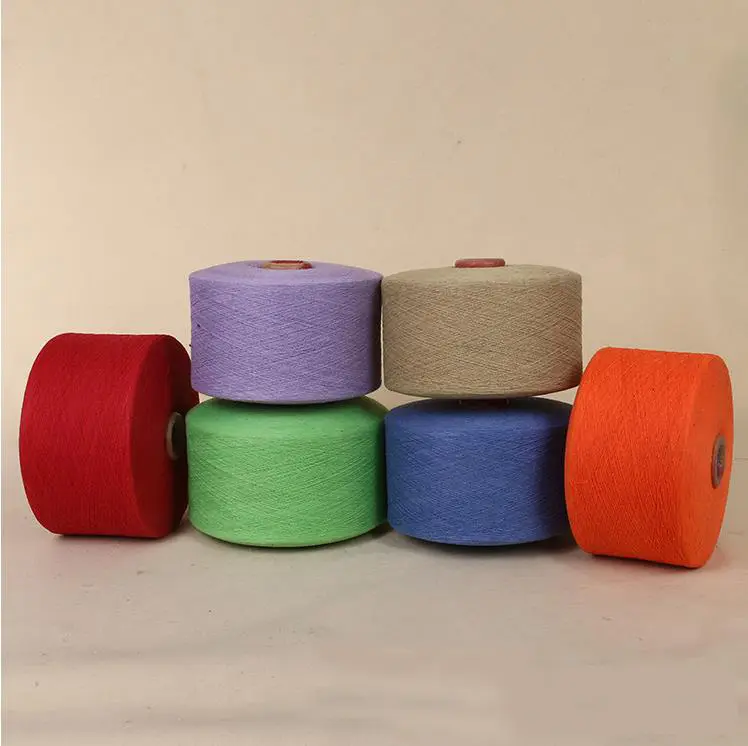 Fil de coton peigné à haute torsion 32nm/2 fil à tricoter en coton pur 100%