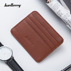Porte-cartes Baellerry Mini 4 pouces, plusieurs emplacements, portefeuille pour cartes de crédit, couleur unie, usage quotidien - Product Image 2