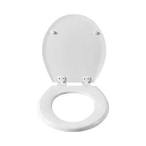 Asiento de <span class=keywords><strong>inodoro</strong></span> de madera blanco moderno Estilo americano Forma redonda para baño Hecho de <span class=keywords><strong>bisagra</strong></span> de plástico - Product Image 2