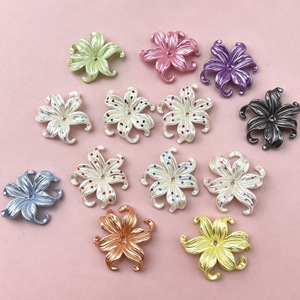 Breloques en résine de dessin animé, accessoires DIY pour pinces à cheveux, boucles d'oreilles, breloques pour chaussures, colle crème, coque de téléphone, époxy, fleur d'iris, étoile 13 C - Product Image 3