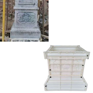 Muelles de columna para exteriores de estilo romano cuadrado de plástico ABS, materiales de construcción, molde inferior, barra de refuerzo de gran resistencia para pilar de puerta exterior - Product Image 1