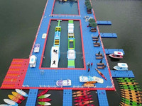 Quai flottant marin écologique pour la navigation de plaisance
