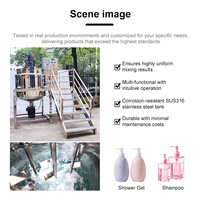 Machine de mélange de liquides de haute qualité pour la production en masse de gel douche et shampoing 1500L, équipement spécial pour le mélange de shampoing