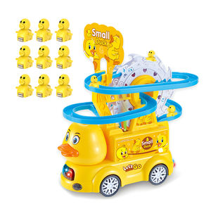 Vente flash : Ensemble de pistes de dinosaures pour enfants, avec une grande roue et des dinosaures, y compris un canard - Product Image 3