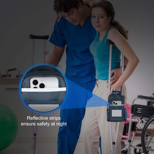Échantillon gratuit Rollator Walker 3-en-1 Mateside durable avec sac à plateau détachable et béquilles convertibles pour une utilisation multifonctionnelle - Product Image 4