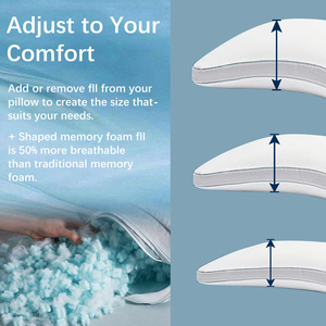 <span class=keywords><strong>Crescent</strong></span> Adjusta ble <span class=keywords><strong>Pillow</strong></span> Back oder Side Sleeper <span class=keywords><strong>Pillow</strong></span> <span class=keywords><strong>Shaped</strong></span> Shred ded Memory Foam Cooling Infused Kissen - Product Image 5