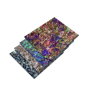 Hojas de celulosa de concha de abulón paua de colores, carcasa de imitación para película de decoración de caja de teléfono móvil