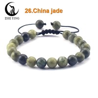 Zhe Ying 6/8mm Edelstein Heil kristall verstellbares Armband Großhandel Kristall verstellbares geflochtenes Armband Naturstein Armband