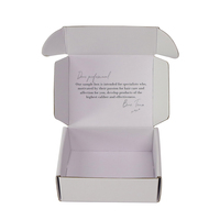 Carton ondulé imprimé avec logo privé personnalisé boîte d'expédition postale d'emballage cosmétique en papier de personnalisation spécialisée