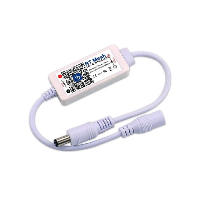 Hot Selling DC12/24V 16 Million Colors APP Remote Control MINI BT/BLE Mesh Single Color LED Controller 6A 72W Max Load 30M Range
