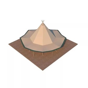 Pyramid <b>Tent</b> Waterproof Canvas Single Layer <b>Large</b> Space Four-season Customized Outdoor Camping Party Use - Product Image 1