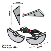 Feux LED universels pour moto, 1 paire, yeux de démon, 12V, mini projecteur LED pour moto, lampe de décoration de voiture