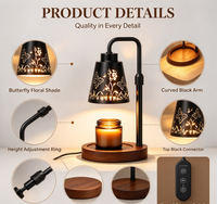 Lampe chauffe-bougie avec minuterie et variateur d'intensité - Cadeaux d'anniversaire pour femmes, décoration de chambre, Noël