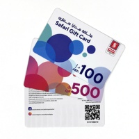 Fabrik Großhandel maßge schneiderte hochwertige UV-QR-Code Kunststoff Belohnung Geschenk karten
